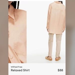 Aritzia Wilfred Relaxed Shirt XS Cotton